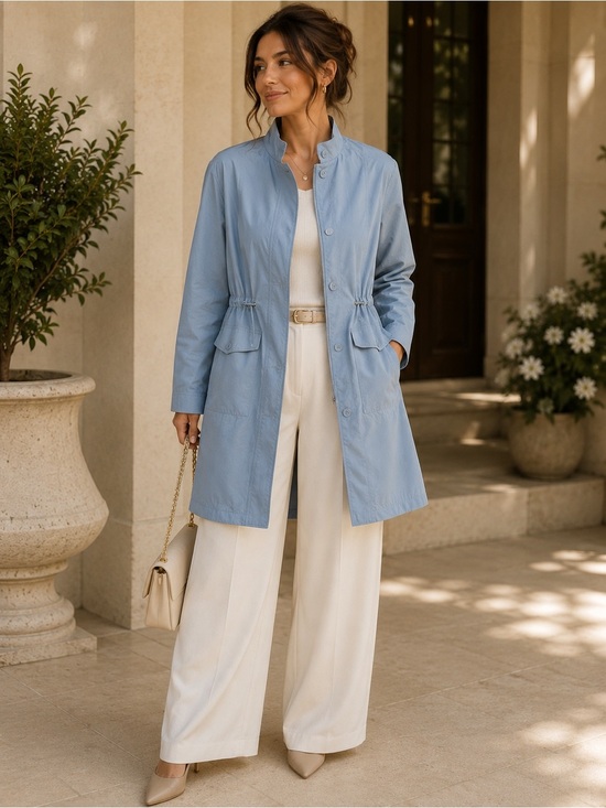 London Fog Jackets & Blazers - Women's London Fog Light Blue Jacket Size Large |
Adjustable Waist Lightweight
